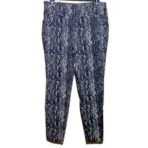 Cooper & Ella Pants Womens Size 8 Grey Python Pullon Stretch